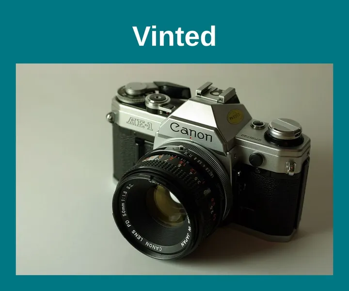 Aviso de Vinted: cámara Canon AE-1